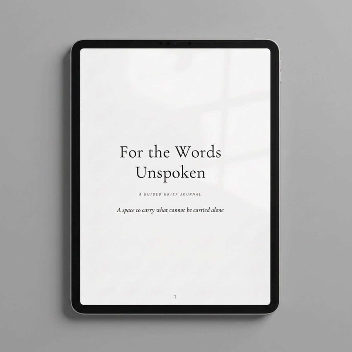 (Digital) For the Words Unspoken - A Guided Grief Journal