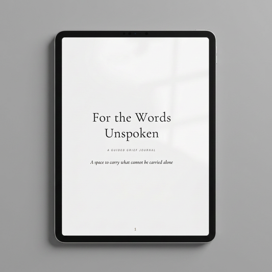 (Digital) For the Words Unspoken - A Guided Grief Journal
