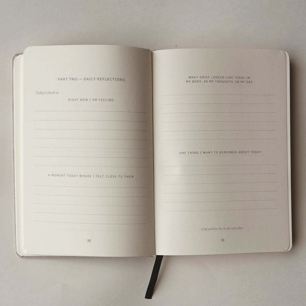 For the Words Unspoken - A Guided Grief Journal