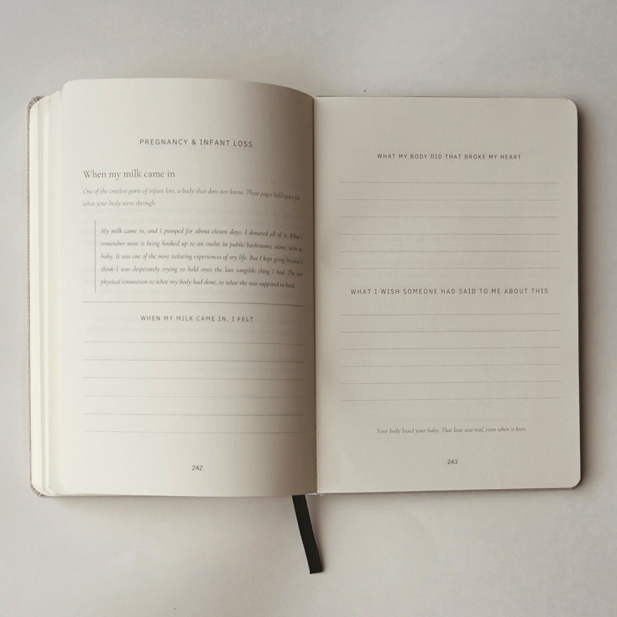 For the Words Unspoken - A Guided Grief Journal